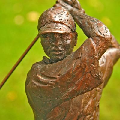 Sport Golfer Close Up